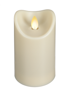 GANZ Ivory LED Wax Pillar Candle #LLWP1001