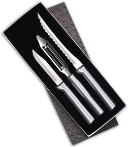 Rada Cutlery Peel, Pare & Slice Gift Set, Silver Handles #S18