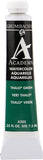 Grumbacher Academy Watercolor Paint, 7.5ml, Thalo Green #A205