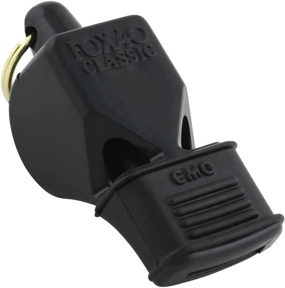 Fox 40 Whistles CMG Whistle with Cushioned Mouth Grip w/o lanyard, Black #9600-0008